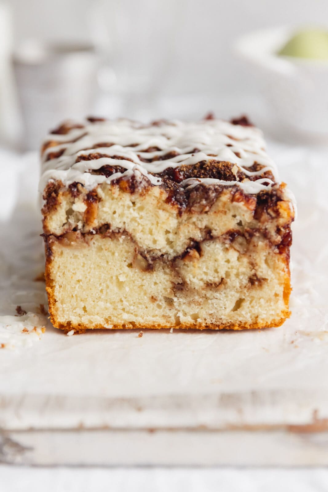 apple fritter bread cross section