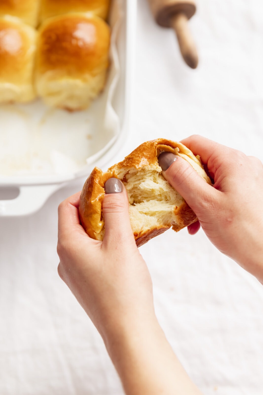 homemade brioche dinner rolls