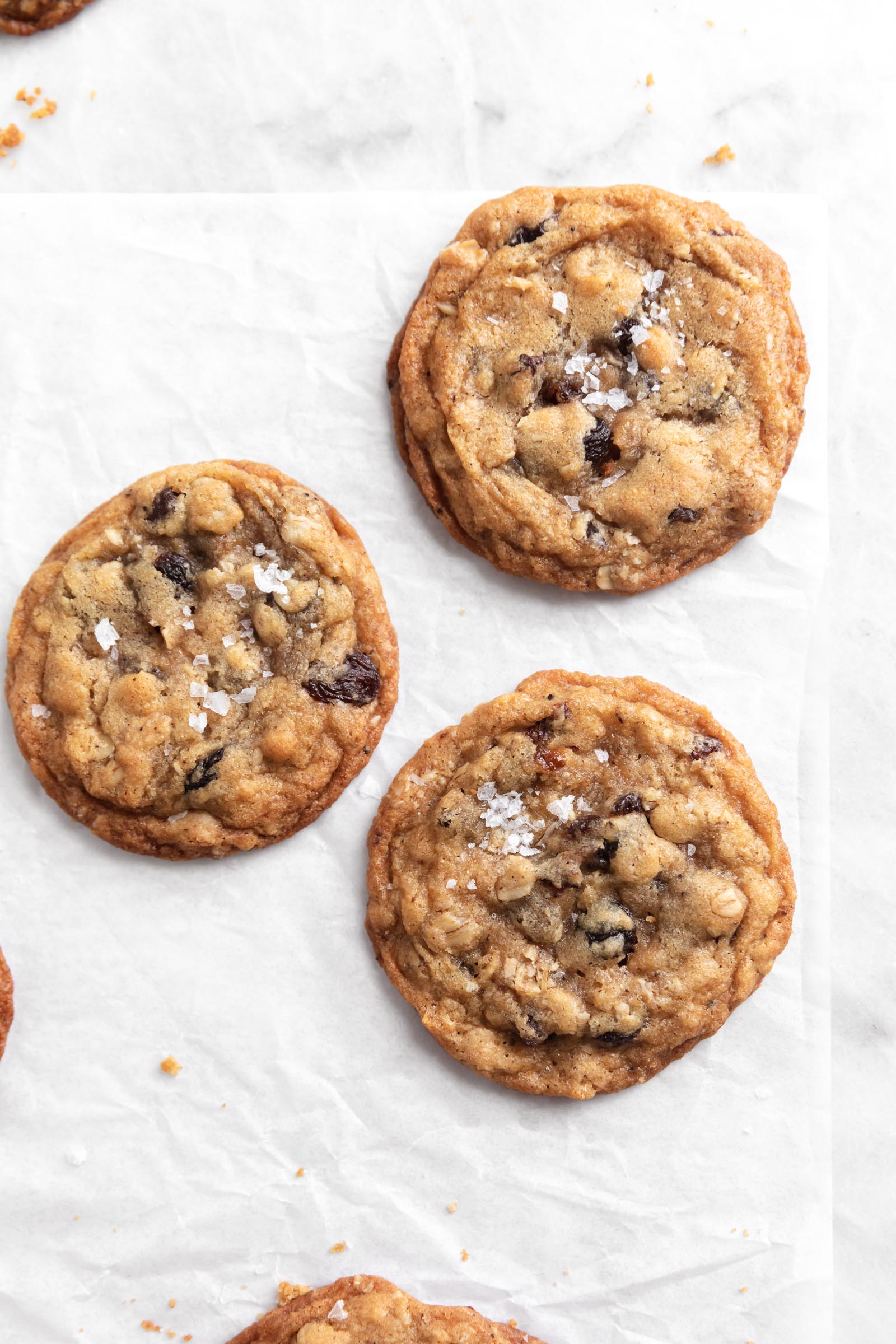 brown butter oatmeal raisin cookies