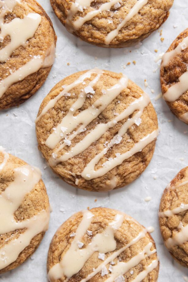 soft and chewy maple chai cookies
