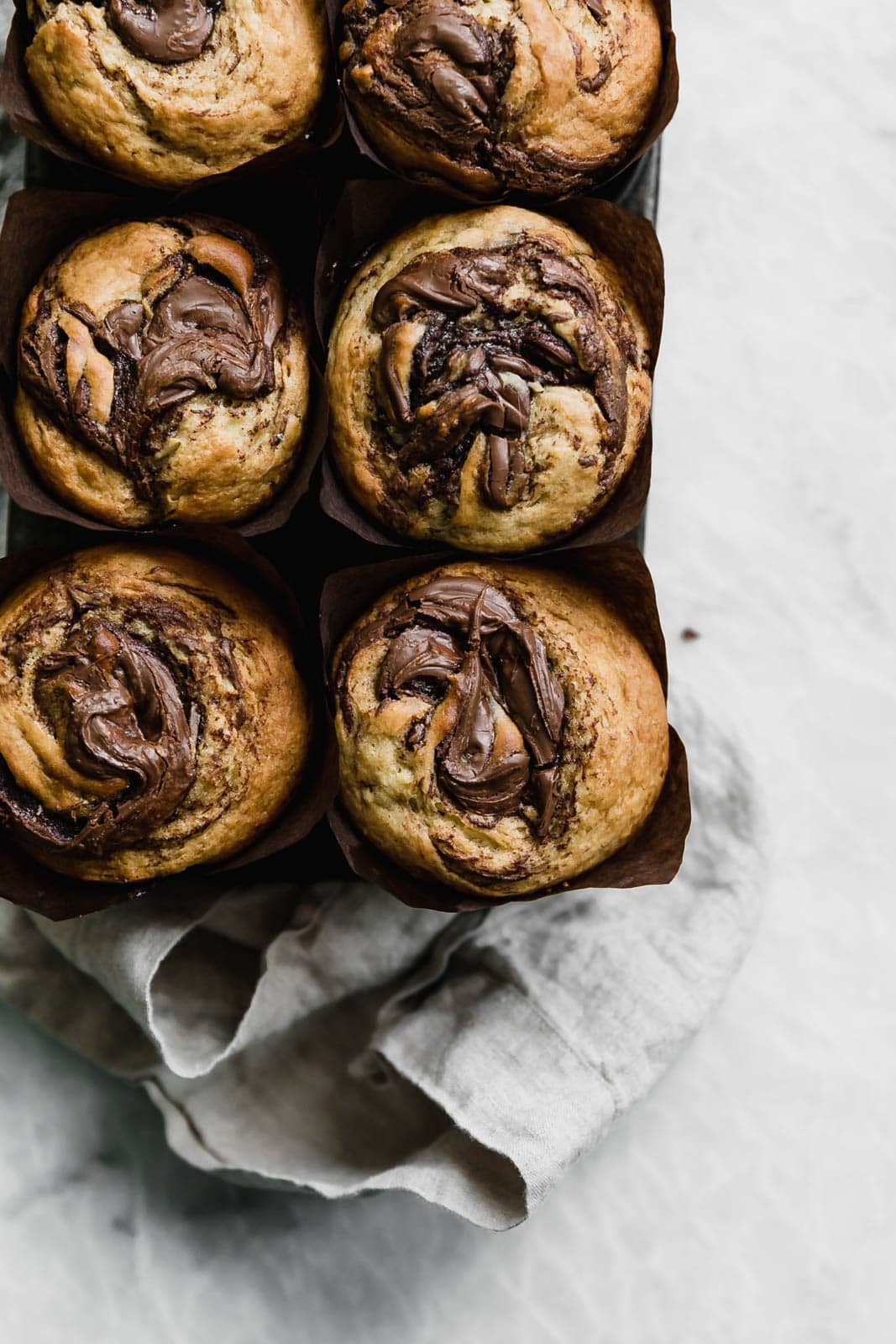 banana nutella muffins
